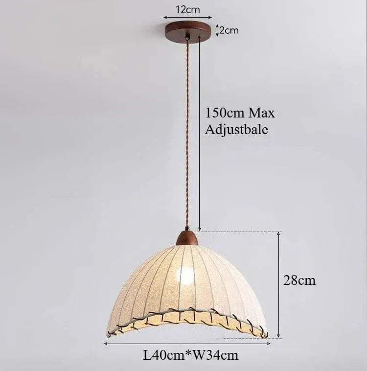Eclairage suspension Suspension tissu style ancien B 40x28 CM