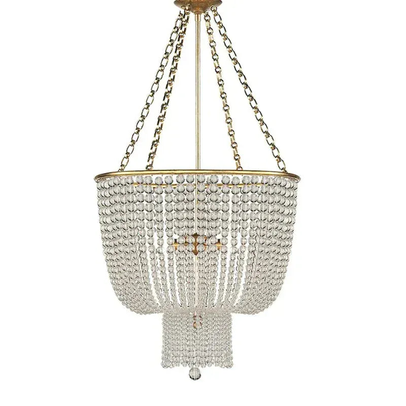 Eclairage suspension Suspension en perle style antique B DIAMÈTRE 50 CM CRISTAL / LUMIÈRE CHAUDE