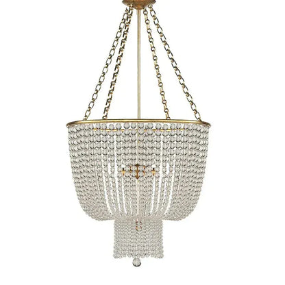 Eclairage suspension Suspension en perle style antique B DIAMÈTRE 50 CM CRISTAL / LUMIÈRE CHAUDE