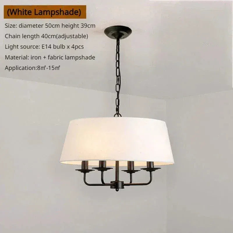 Eclairage suspension Abat-jour suspension grande taille BLANC ET NOIR / LUMIÈRE NEUTRE
