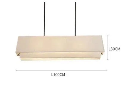 Eclairage suspension Suspensions en tissu design classique C - 100cm / LUMIÈRE CHAUDE