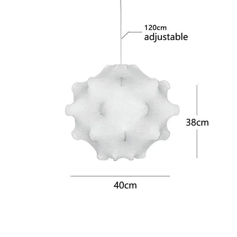 ECLAIRAGE SUSPENSION Suspension en tissu Wabi-sabi D-40cm / LUMIÈRE FROIDE