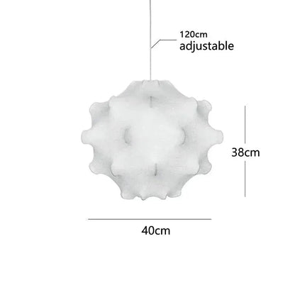 ECLAIRAGE SUSPENSION Suspension en tissu Wabi-sabi D-40cm / LUMIÈRE FROIDE