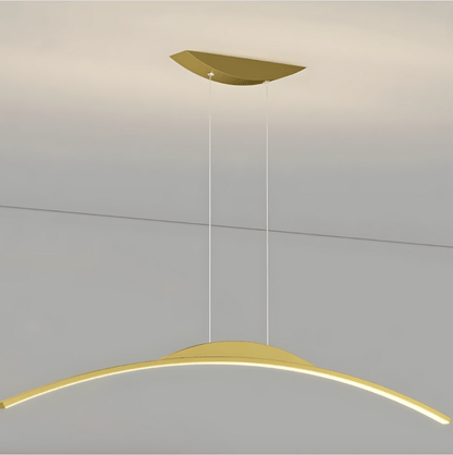 Eclairage suspension Suspension moderne design Arc LED OR / 80 CM / TRICOLORE
