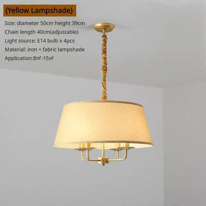 Eclairage suspension Abat-jour suspension grande taille OR ET JAUNE / LUMIÈRE NEUTRE