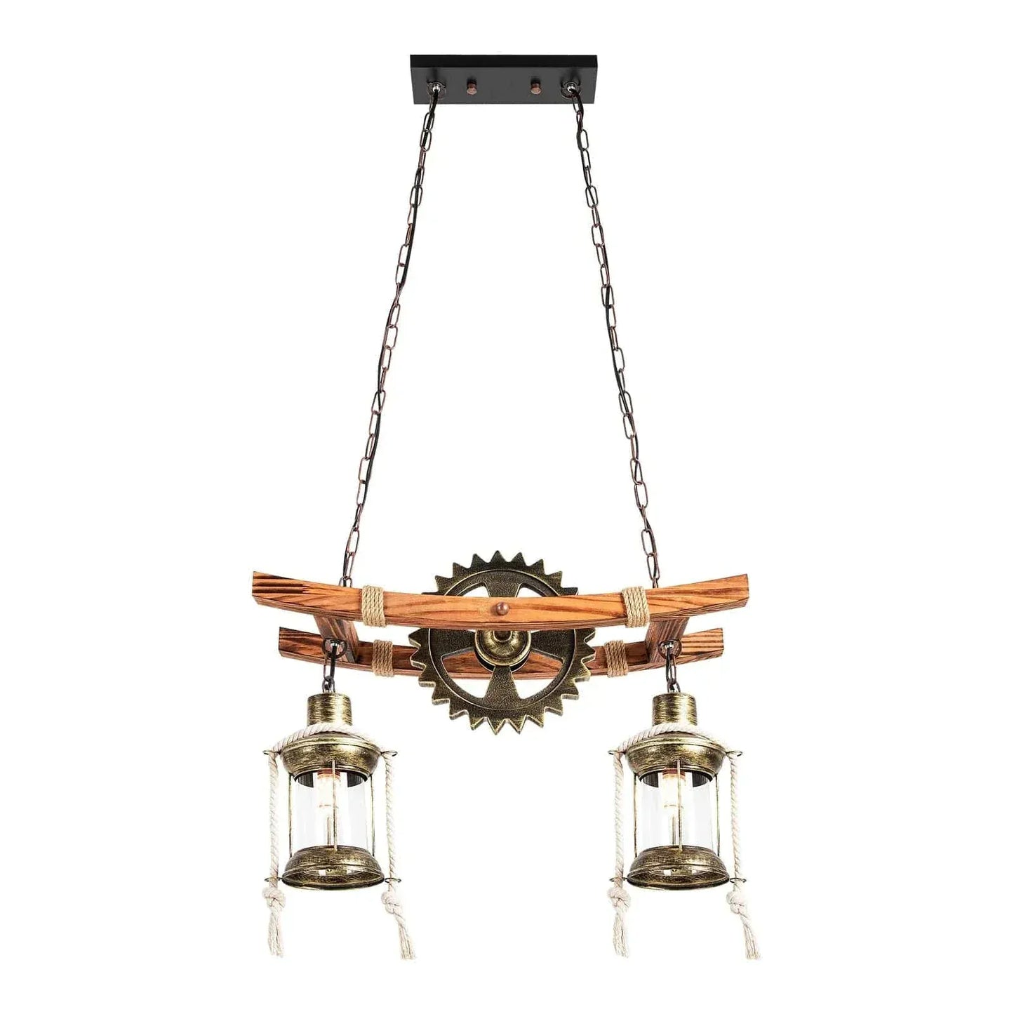 ECLAIRAGE SUSPENSION Suspension 2 lampes rustiques