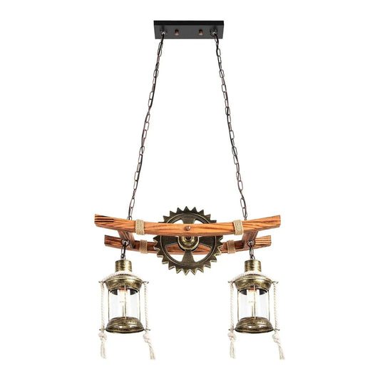 ECLAIRAGE SUSPENSION Suspension 2 lampes rustiques