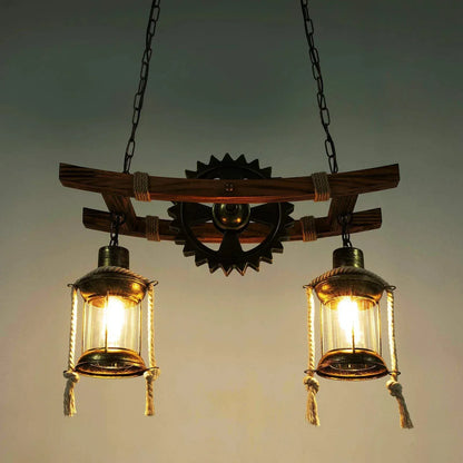 ECLAIRAGE SUSPENSION Suspension 2 lampes rustiques