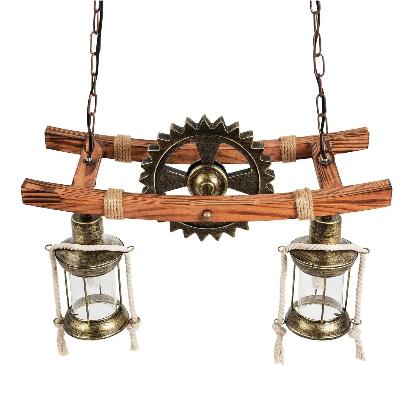 ECLAIRAGE SUSPENSION Suspension 2 lampes rustiques