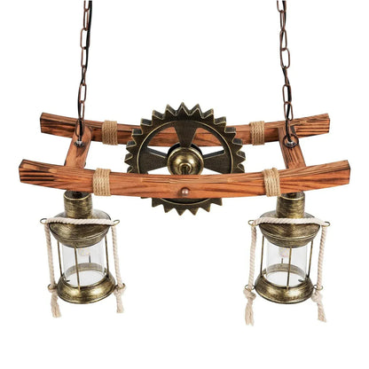 ECLAIRAGE SUSPENSION Suspension 2 lampes rustiques