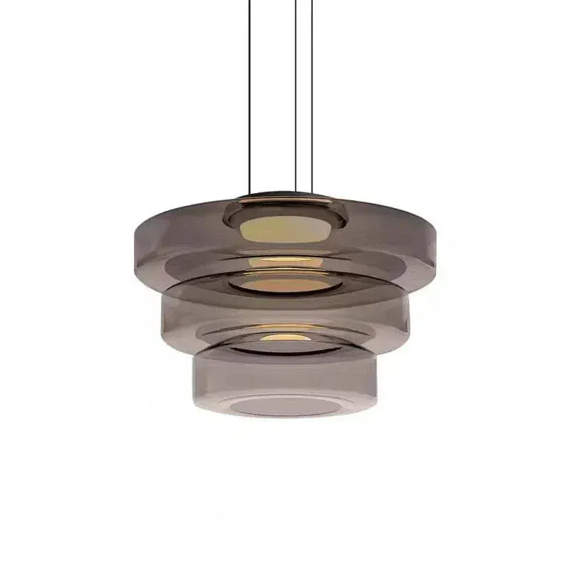 Eclairage suspension Suspension abat-jour en verre