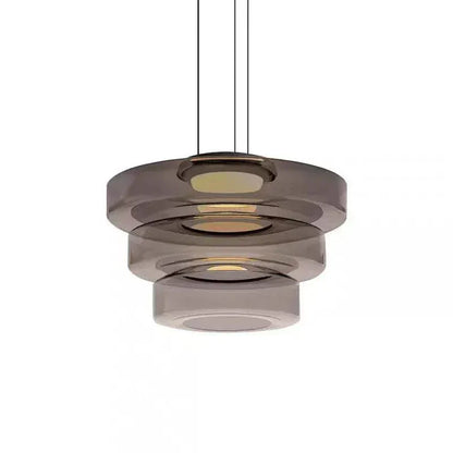 Eclairage suspension Suspension abat-jour en verre