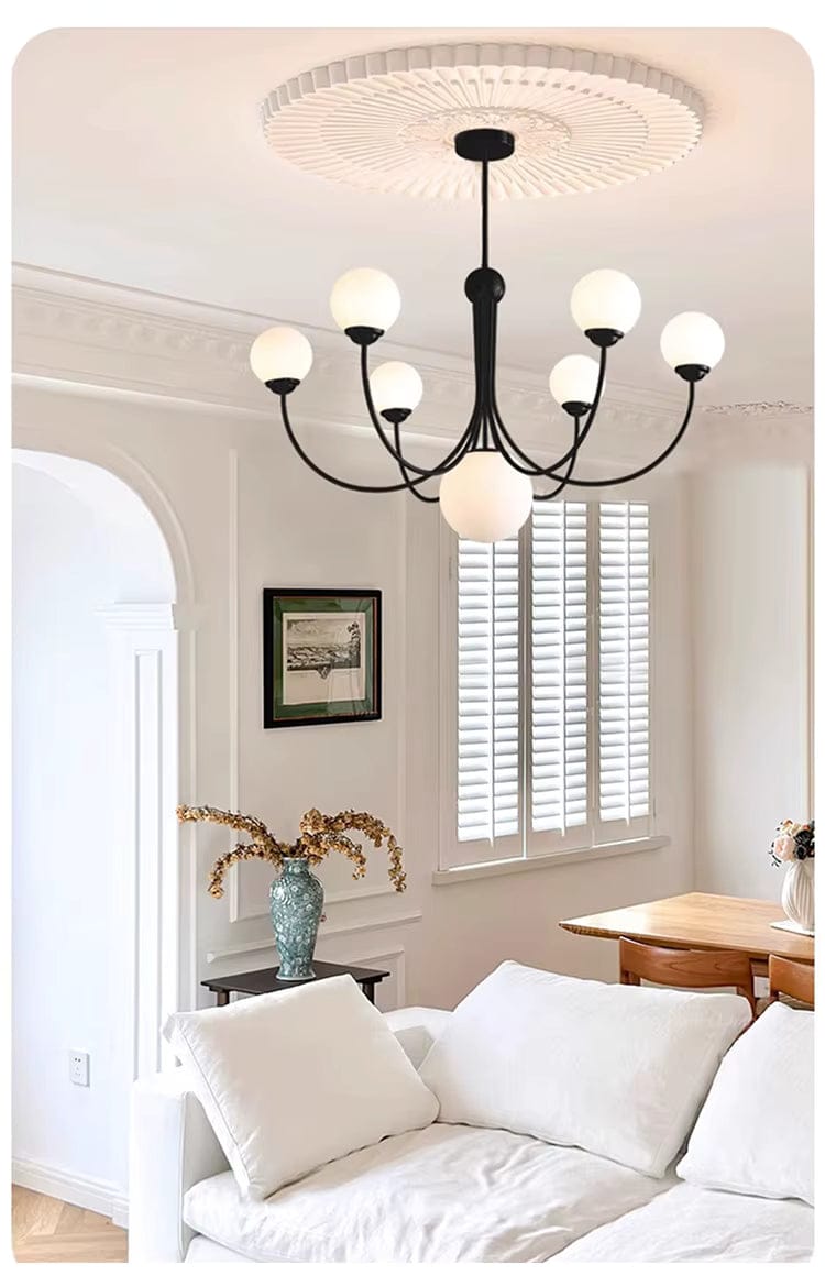 ECLAIRAGE SUSPENSION Suspension boule 5 têtes