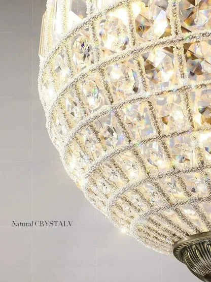 ECLAIRAGE SUSPENSION Suspension boule orientale en cristal