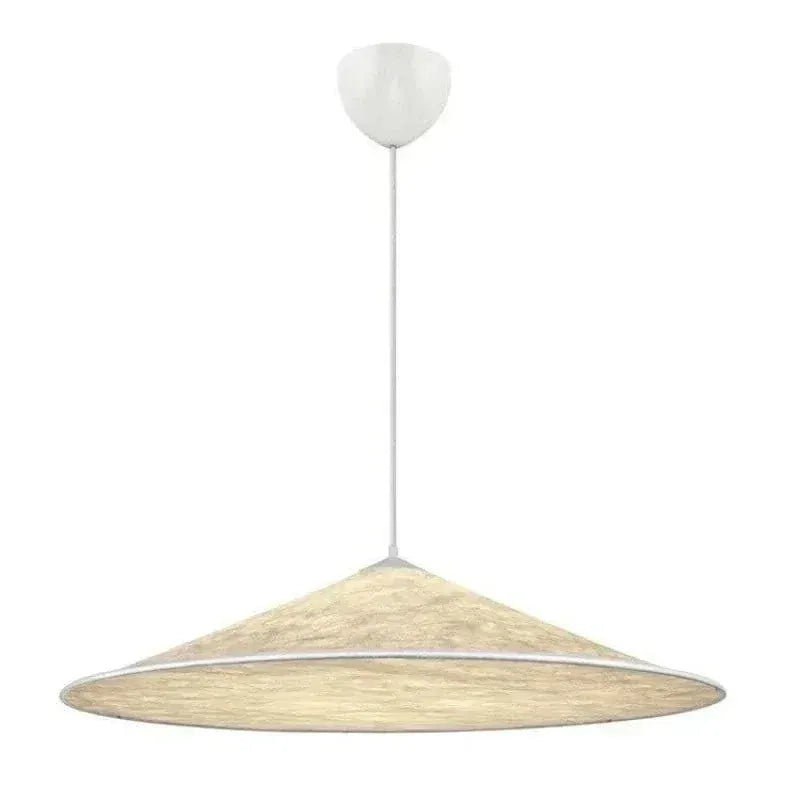 Eclairage suspension Suspension chapeau blanc