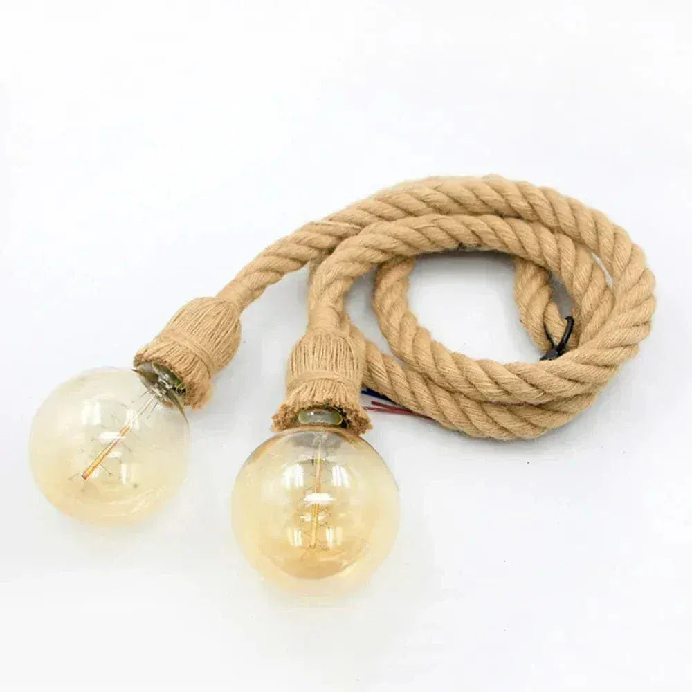 ECLAIRAGE SUSPENSION Suspension cordage en nœud marin