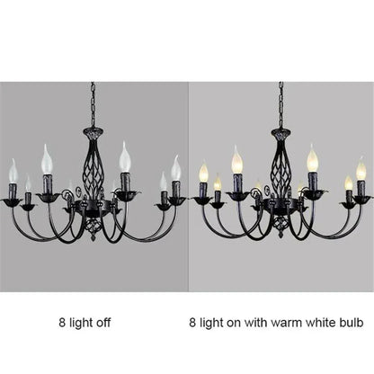 ECLAIRAGE SUSPENSION Suspension en métal noir chandelier