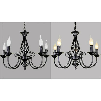 ECLAIRAGE SUSPENSION Suspension en métal noir chandelier