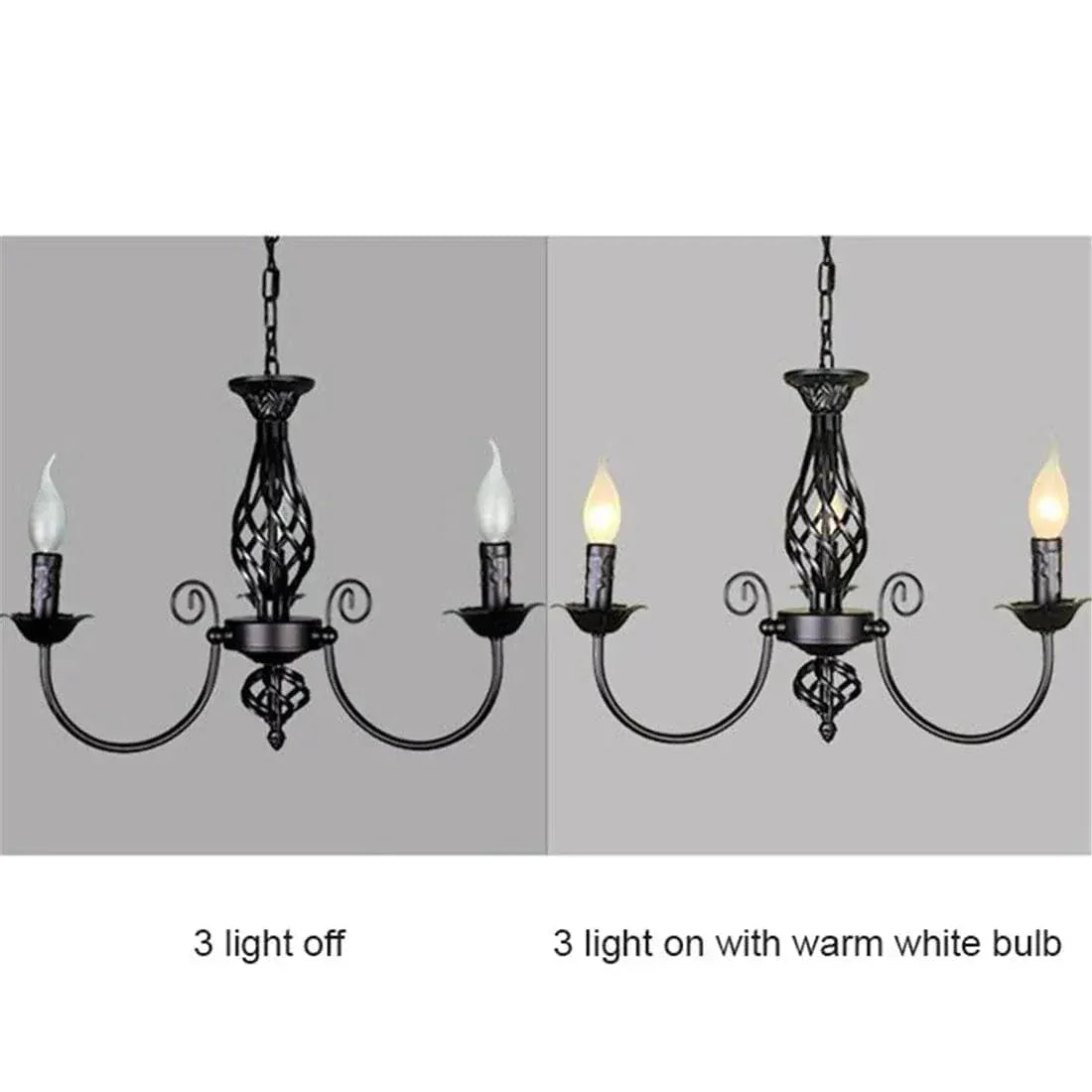 ECLAIRAGE SUSPENSION Suspension en métal noir chandelier