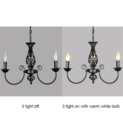 ECLAIRAGE SUSPENSION Suspension en métal noir chandelier