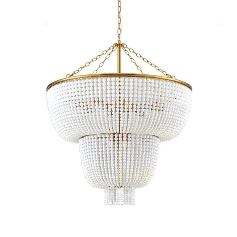 Eclairage suspension Suspension en perle style antique