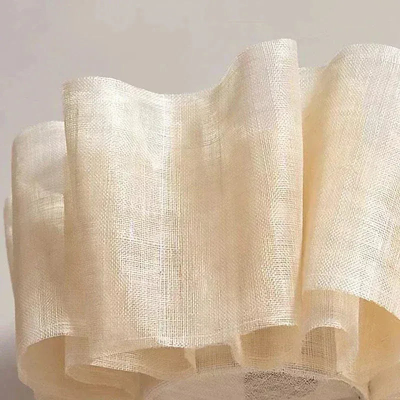 Eclairage suspension Suspension en tissu fibre naturelle