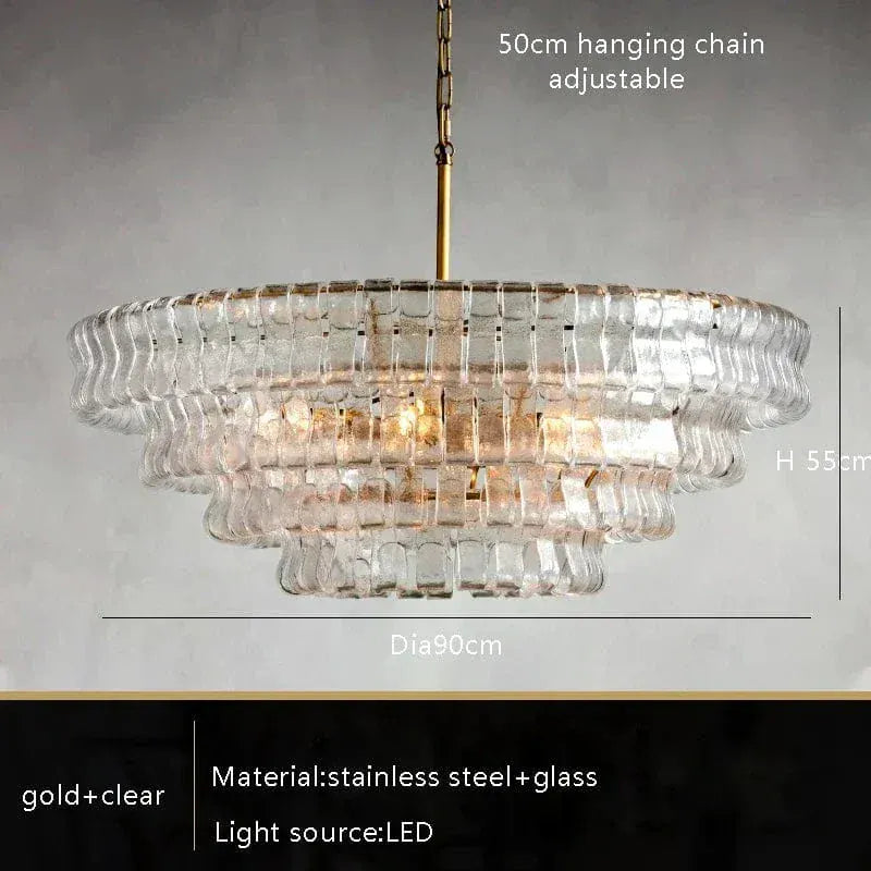 Eclairage suspension Suspension en verre art-déco