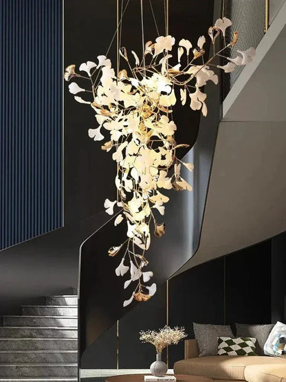Eclairage suspension Suspension fleur plafond haut