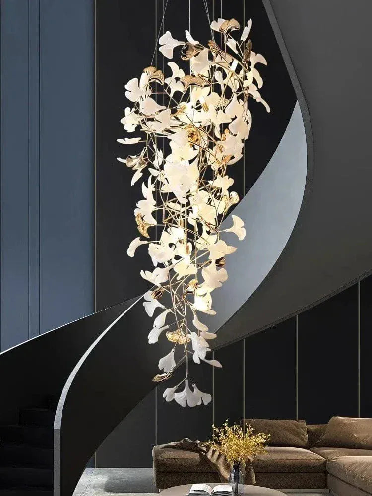 Eclairage suspension Suspension fleur plafond haut