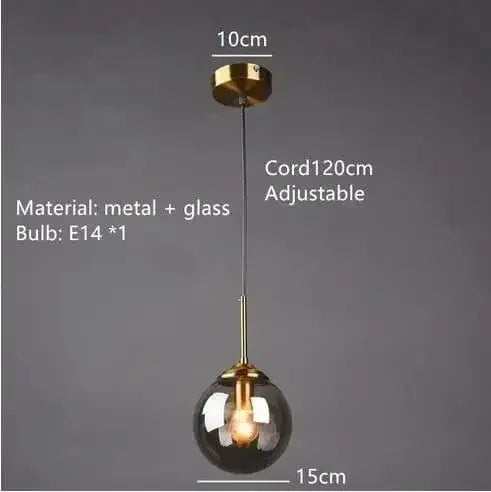 ECLAIRAGE SUSPENSION Suspension globe en verre design