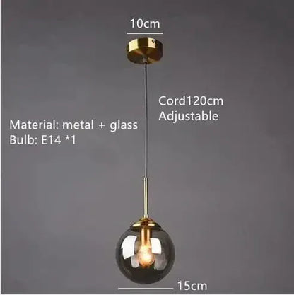 ECLAIRAGE SUSPENSION Suspension globe en verre design