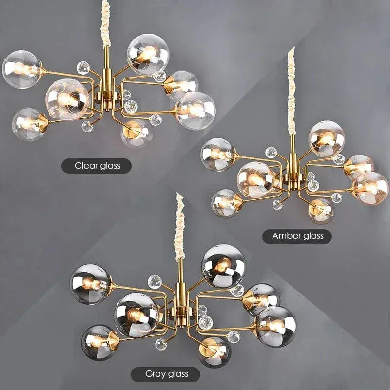 ECLAIRAGE SUSPENSION Suspension globe en verre design