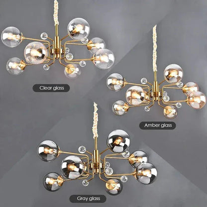 ECLAIRAGE SUSPENSION Suspension globe en verre design