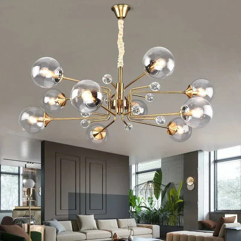 ECLAIRAGE SUSPENSION Suspension globe en verre design