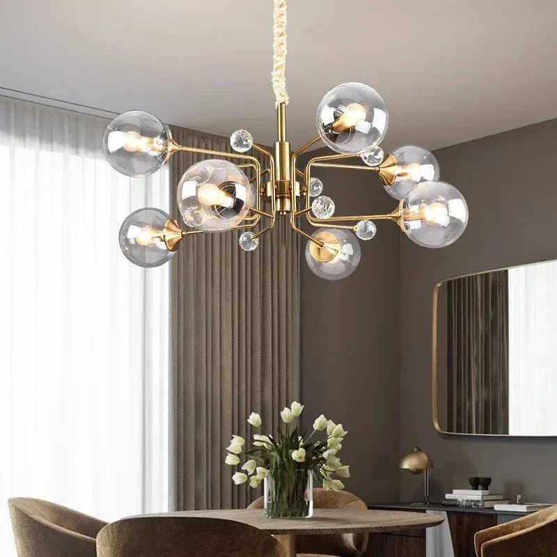ECLAIRAGE SUSPENSION Suspension globe en verre design