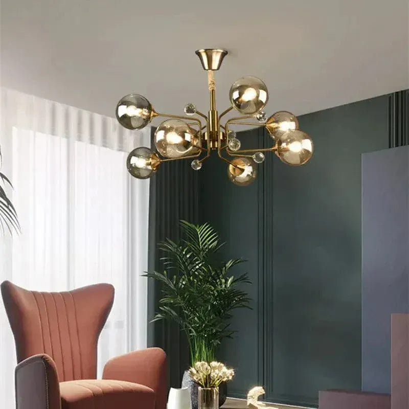 ECLAIRAGE SUSPENSION Suspension globe en verre design