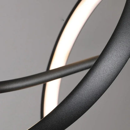 Eclairage suspension Suspension LED minimaliste design spirale