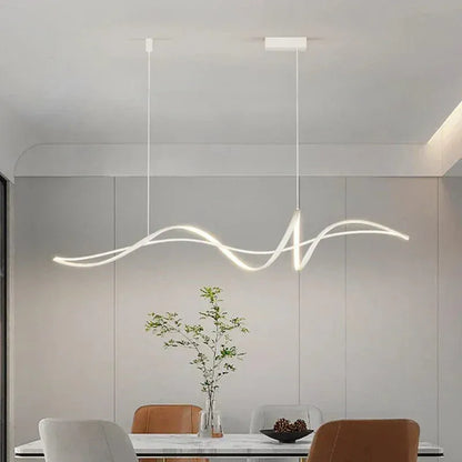 Eclairage suspension Suspension LED minimaliste design spirale