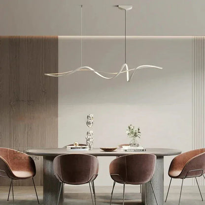 Eclairage suspension Suspension LED minimaliste design spirale