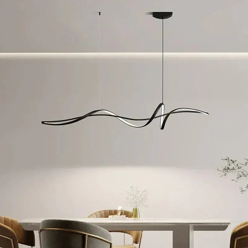 Eclairage suspension Suspension LED minimaliste design spirale