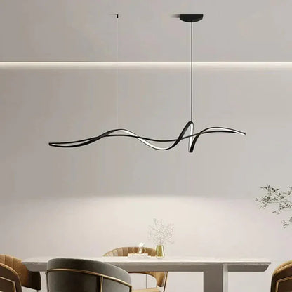 Eclairage suspension Suspension LED minimaliste design spirale