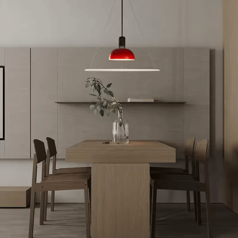 ECLAIRAGE SUSPENSION Suspension luminaire plate design italien