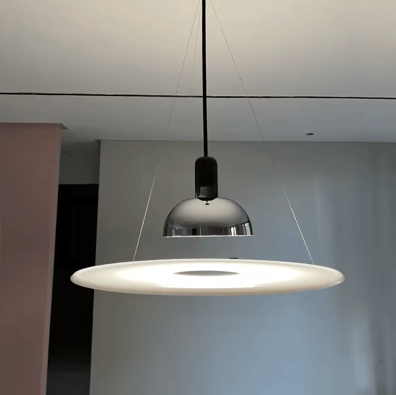 ECLAIRAGE SUSPENSION Suspension luminaire plate design italien