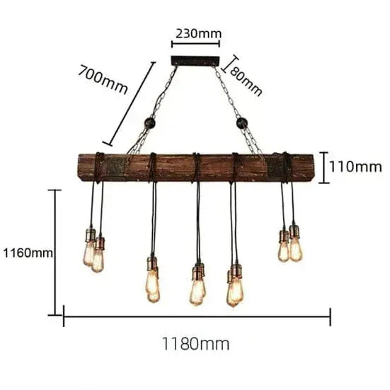 Eclairage suspension Suspension luminaire poutre bois