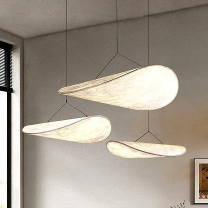 Eclairage suspension Suspension moderne en tissu design Japandi