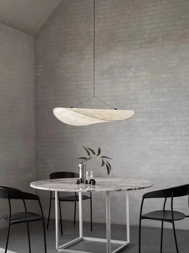 Eclairage suspension Suspension moderne en tissu design Japandi