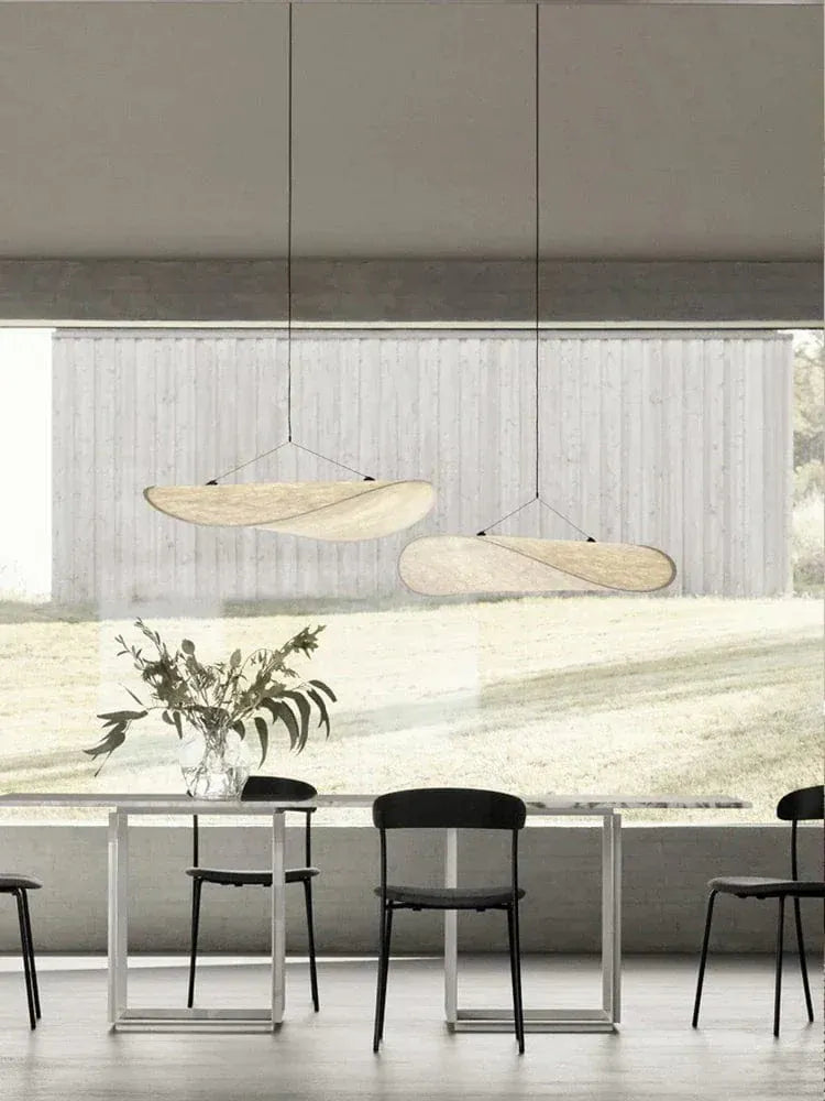 Eclairage suspension Suspension moderne en tissu design Japandi