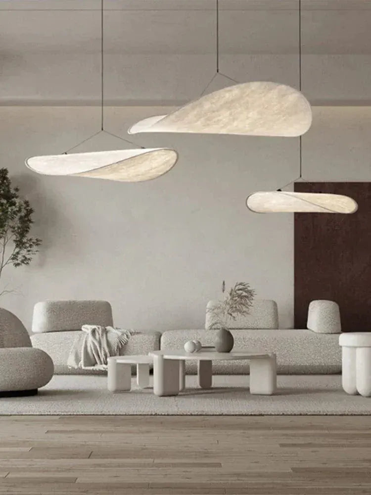 Eclairage suspension Suspension moderne en tissu design Japandi