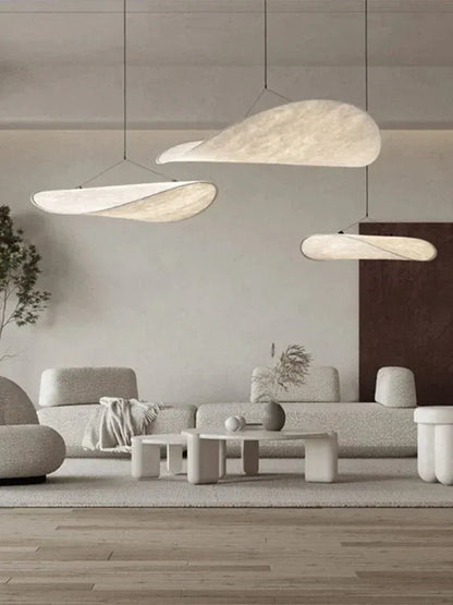 Eclairage suspension Suspension moderne en tissu design Japandi