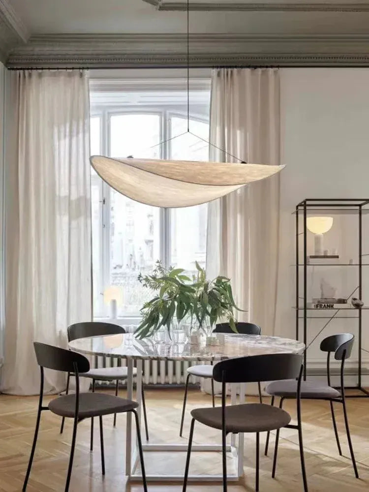 Eclairage suspension Suspension moderne en tissu design Japandi